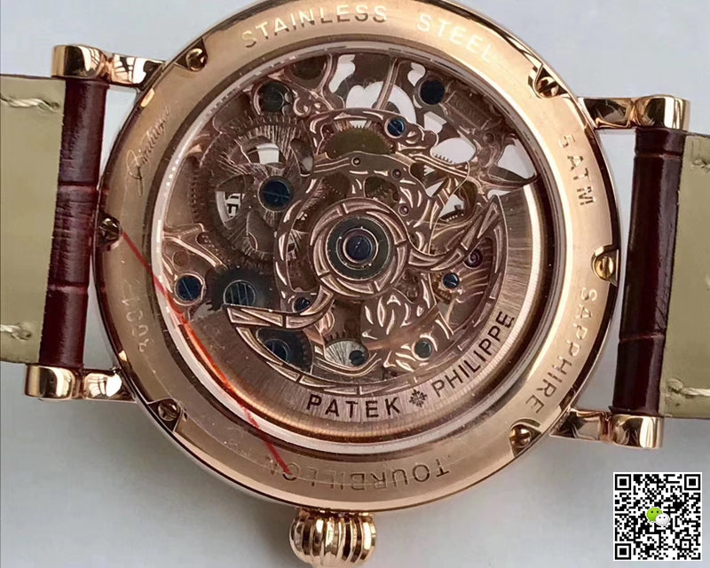 Patek Philippe Tourbillon Rose Gold Skeleton Dial