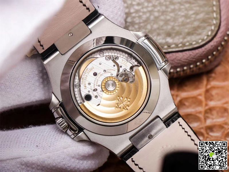 PF Factory Patek Philippe Nautilus 5726/1A-010 Moonphase Black Leather Strap