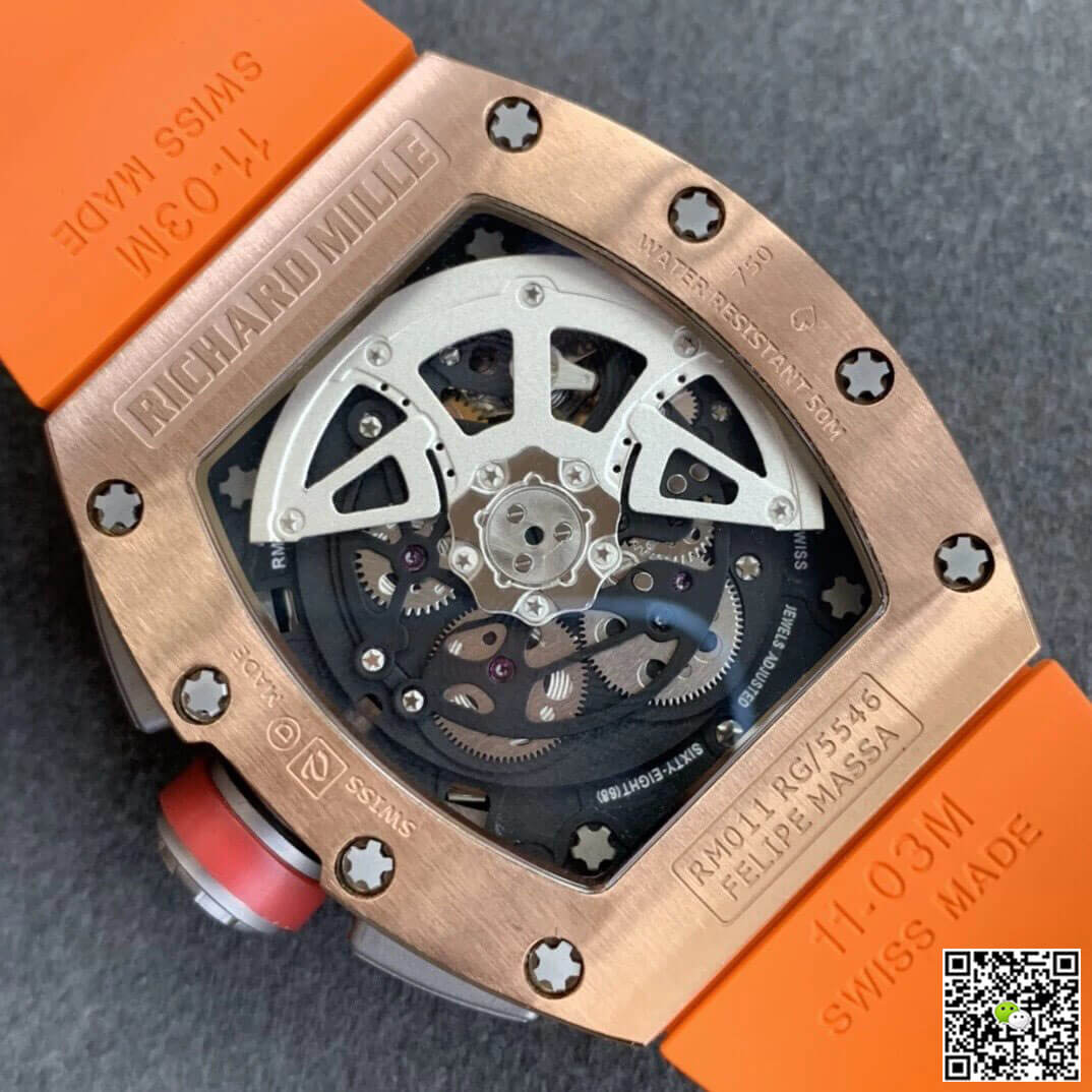 Richard Mille RM011 KV Factory Rose Gold