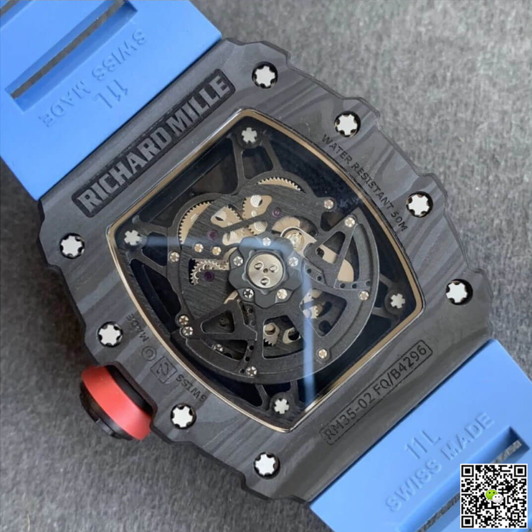 Richard Mille RM35-02 KV Factory V3 Carbon Fiber Shell Hollow Dial