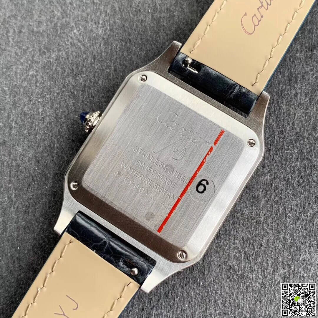 Cartier Santos WSSA0022 Blue Cowhide Strap