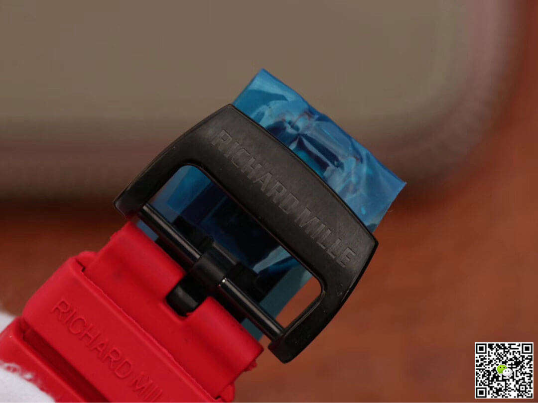 Richard Mille RM53-01 KV Factory White TPT Carbon Fiber Red Strap