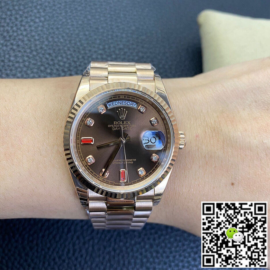 Rolex Day Date 118235 EW Factory Rose Gold