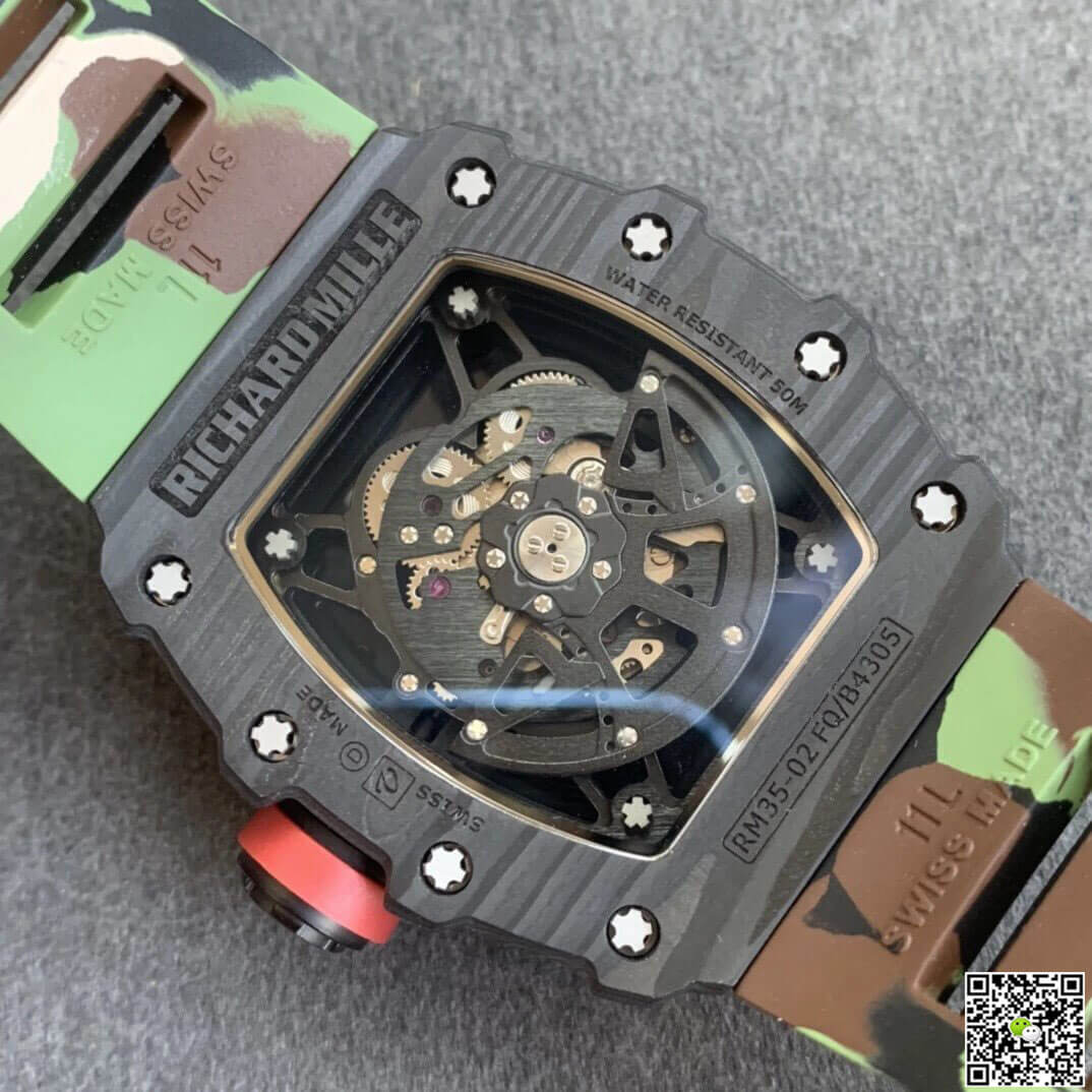 Richard Mille RM35-02 KV Factory V3 Carbon Fiber Camouflage Strap
