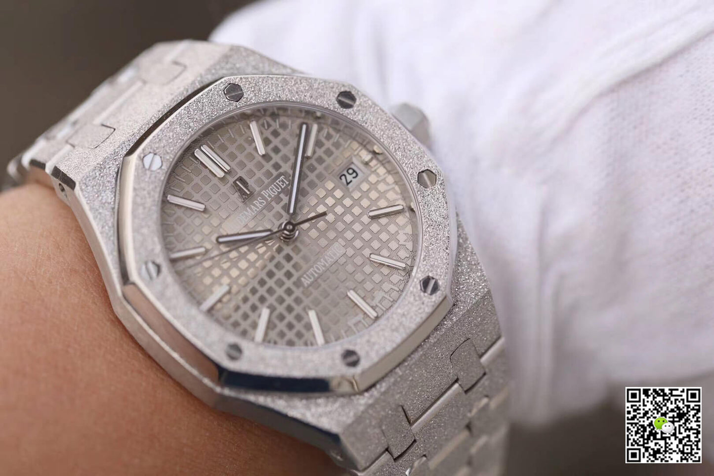 Audemars Piguet Royal Oak 15454BC.GG.1259BC.01 JH Factory Rhodium Dial