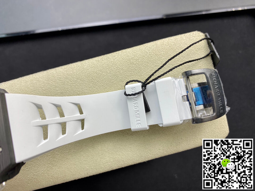 Richard Mille RM011-03 KV Factory Carbon Fiber White Strap