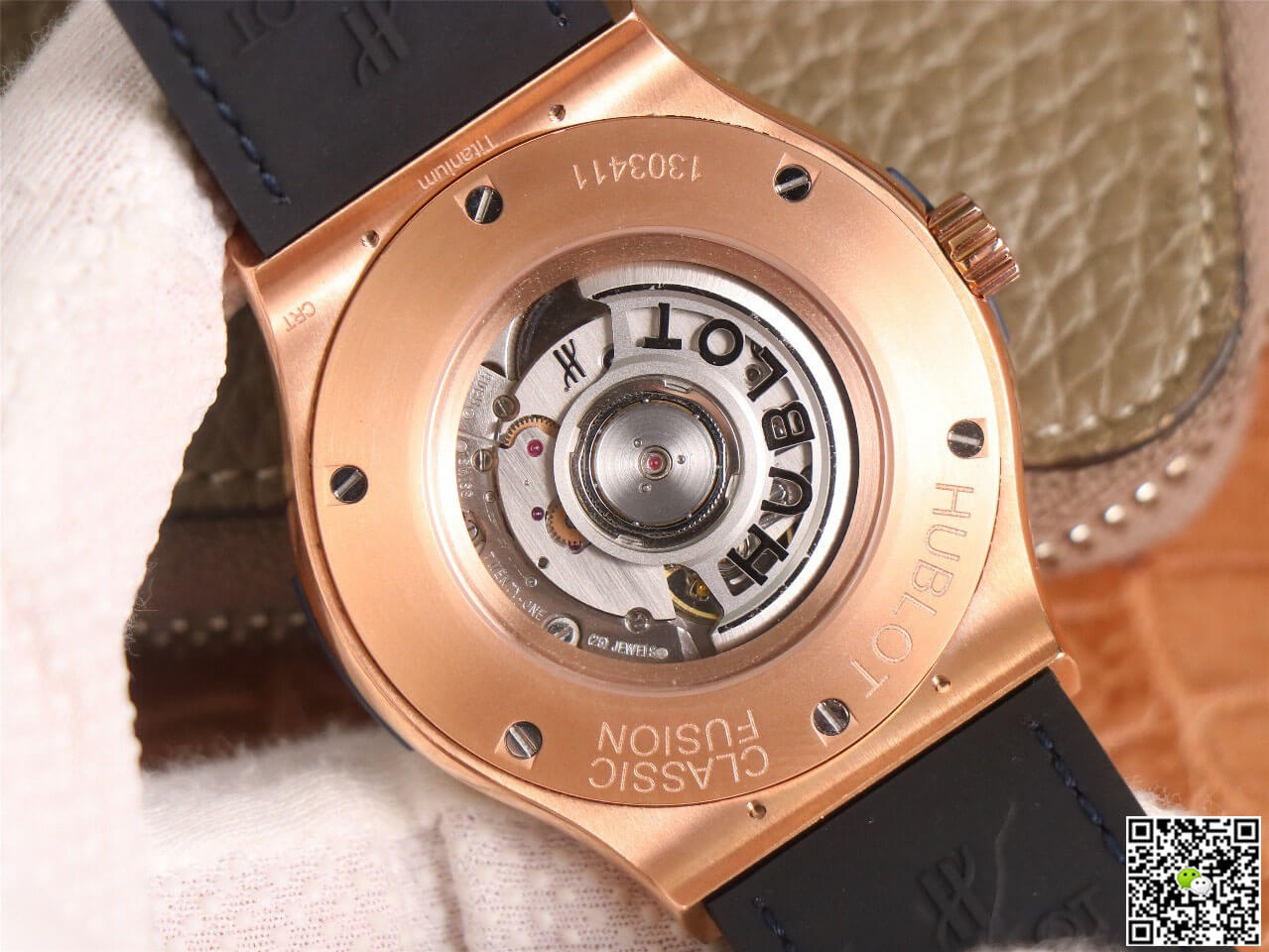 Hublot Classic Fusion 511.OX.7180.LR WWF Factory Rose Gold Blue Dial