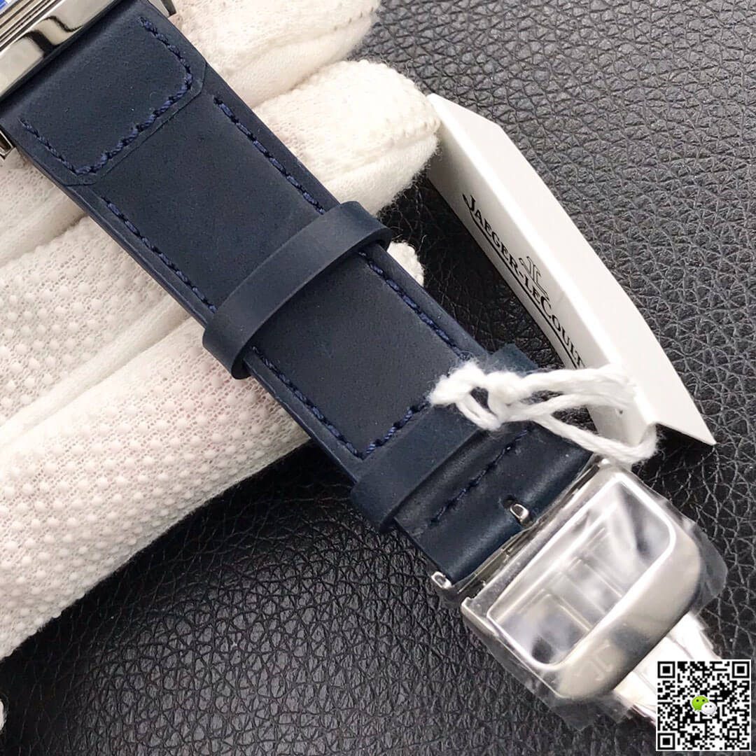 Jaeger LeCoultre Reverso Tribute Double-sided Double Time Zone Flip MG Factory Blue Dial