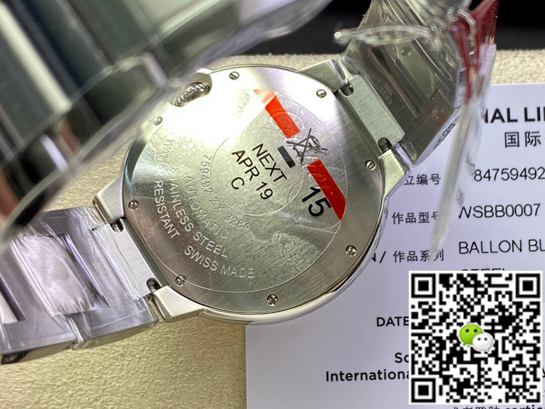 Ballon Bleu De Cartier 36MM WSBB0007 3K Factory Stainless Steel Strap