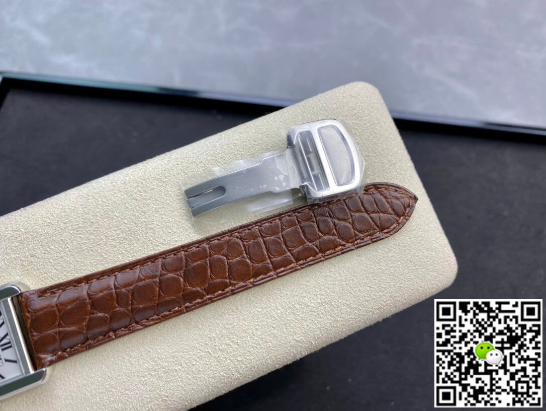 Cartier Tank 24MM K11 Factory Brown Leather Strap
