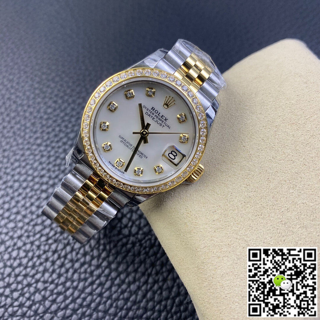 Rolex Datejust M278383RBR-0028 31MM EW Factory Diamond Bezel