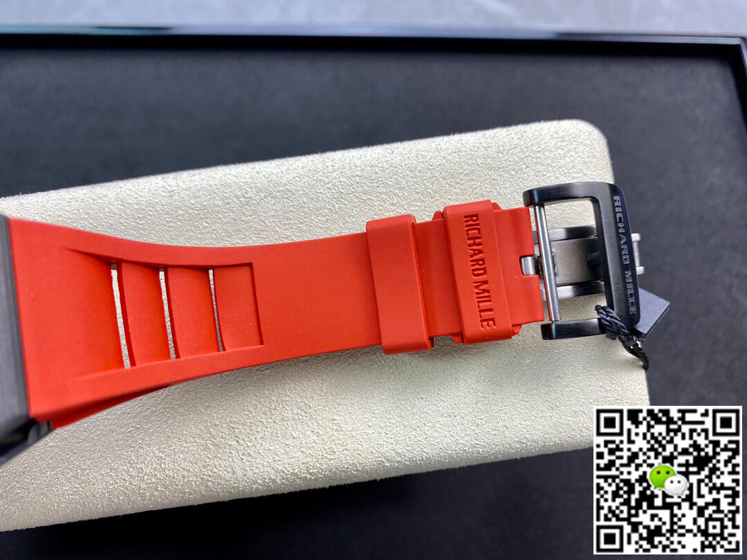 Richard Mille RM011 KV Factory V3 Red Rubber Strap
