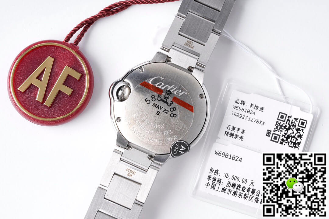 Ballon Bleu De Cartier 28MM AF Factory Stainless Steel Strap