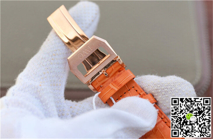 IWC Portuguese ZF Factory Orange Cowhide Strap