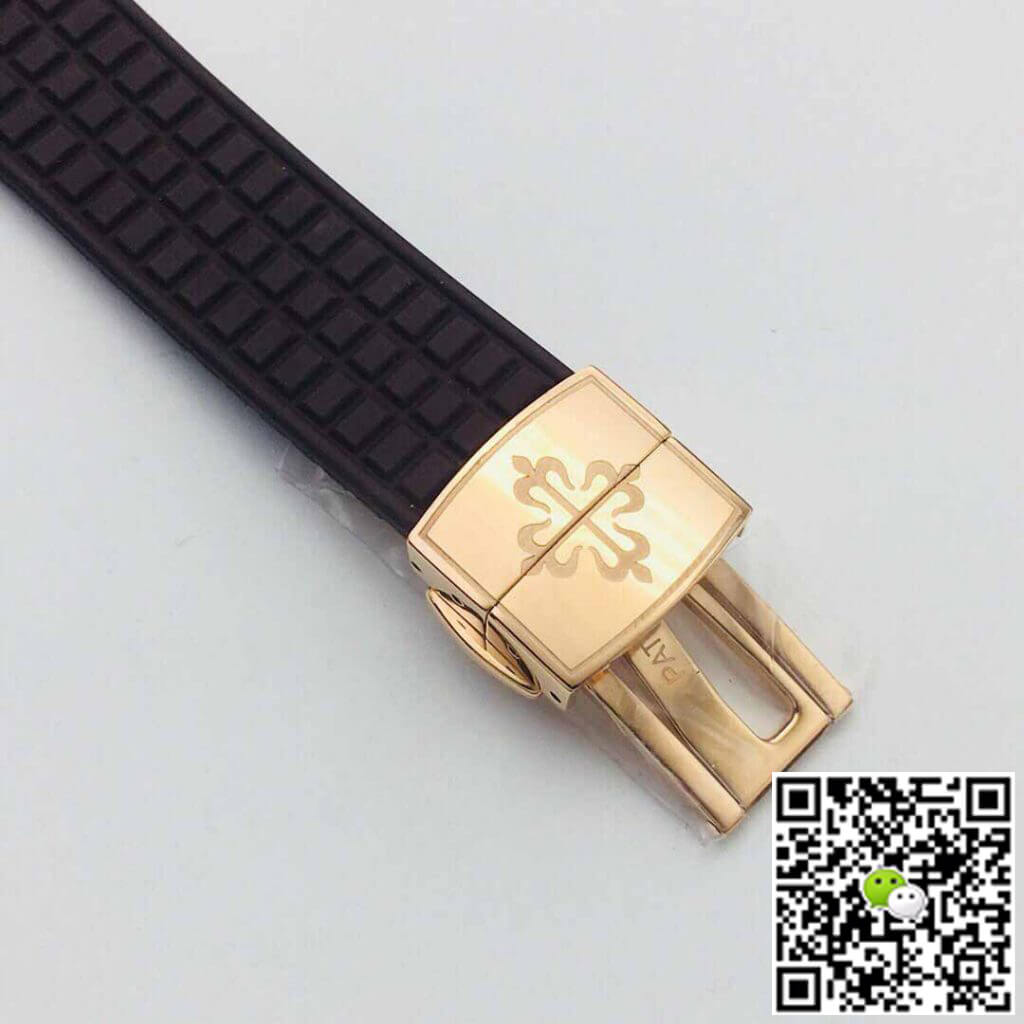 Patek Philippe Aquanaut 5067A Quartz Movement PPF Factory Rose Gold Brown Dial