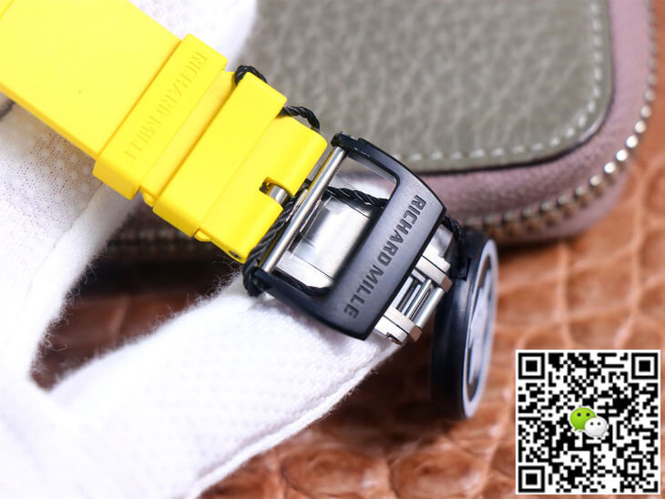 Richard Mille RM35-02 ZF Factory Yellow Rubber Strap