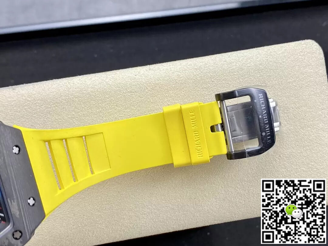 Richard Mille RM35-02 NTPT Carbon Fiber T+ Factory Yellow Rubber Strap