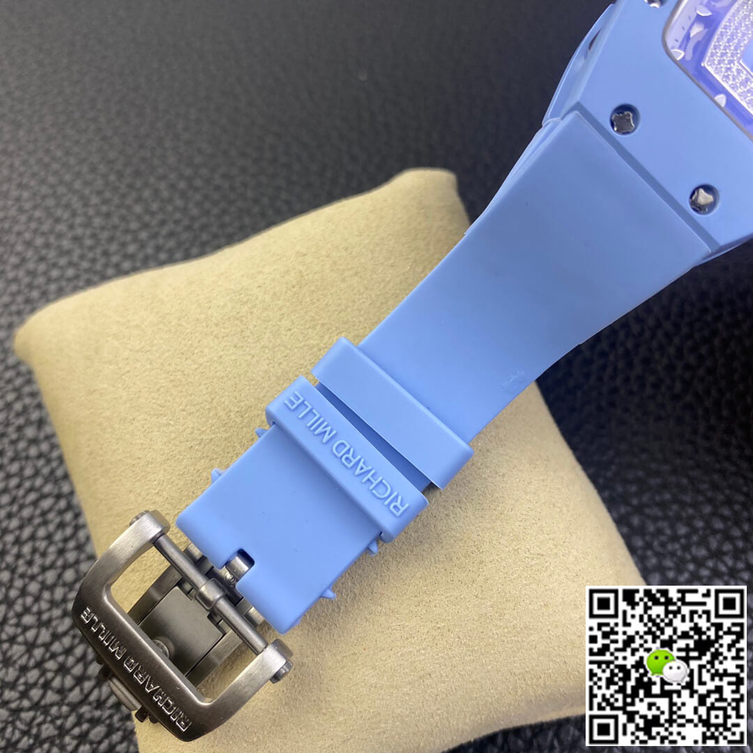 Richard Mille RM 07-01 RM Factory Blue Rubber Strap