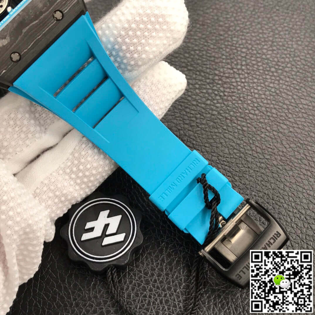 Richard Mille RM055 ZF Factory Blue Rubber Strap