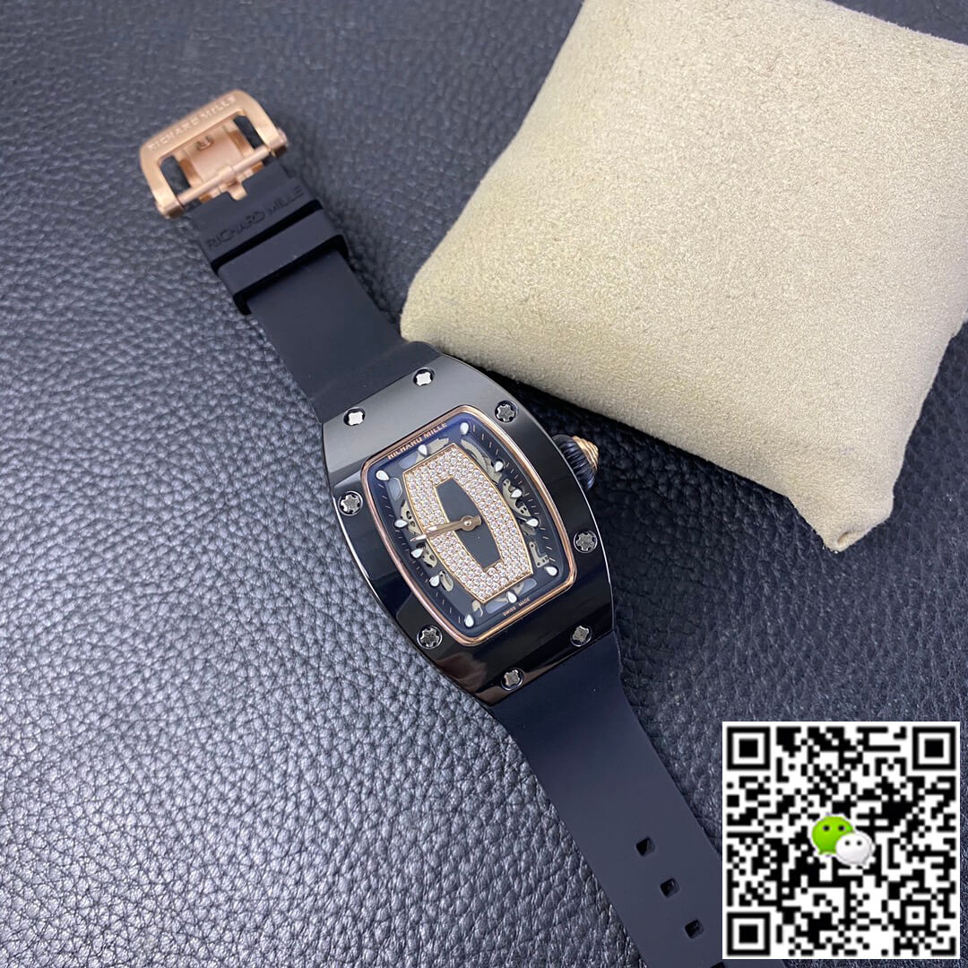 Richard Mille RM 07-01 RM Factory Blue Ceramic Black Strap