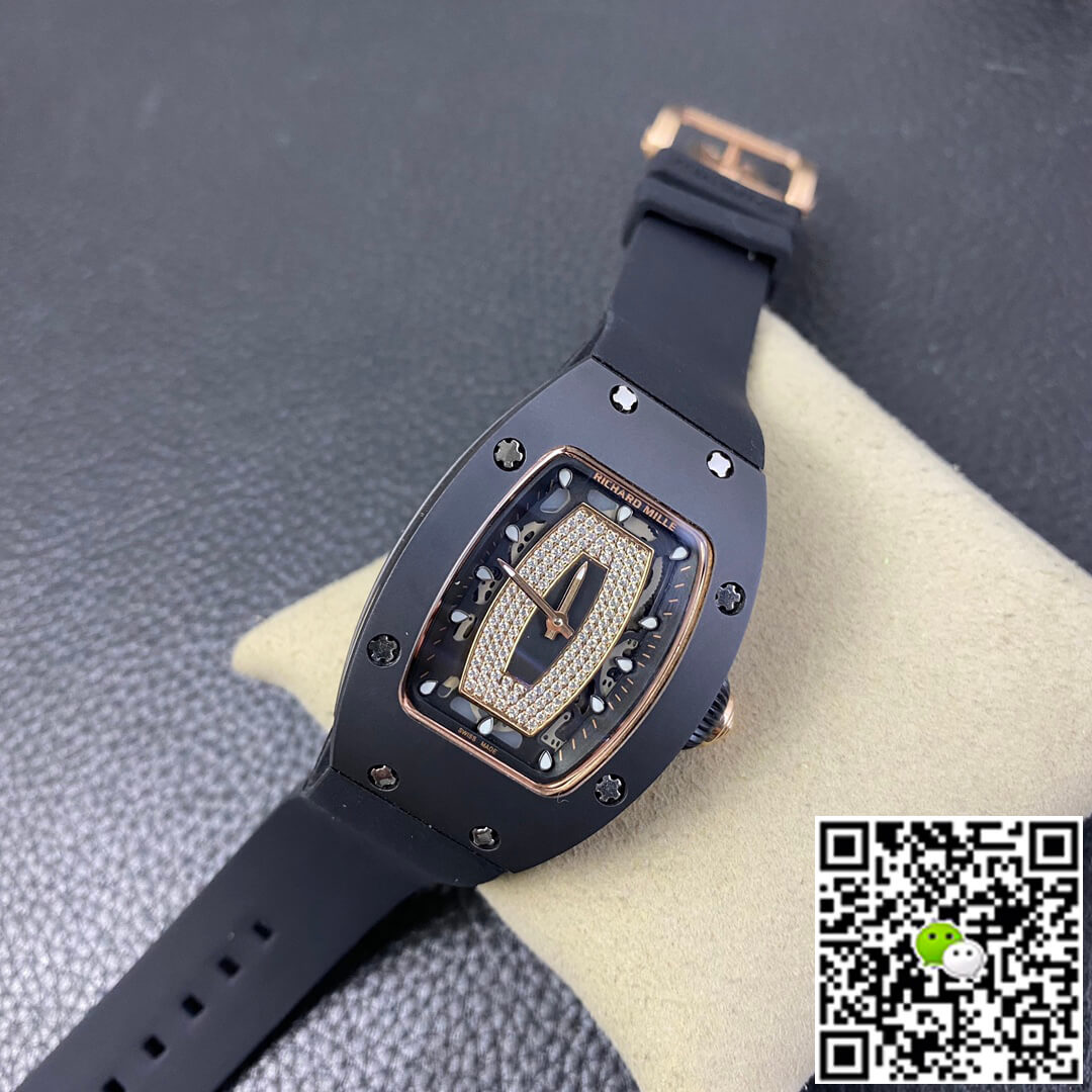 Richard Mille RM 07-01 RM Factory Black Rubber Strap