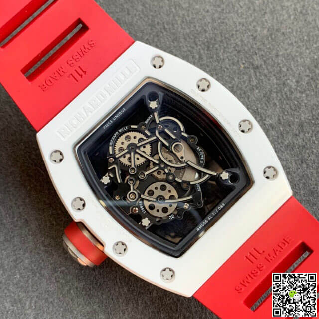 Richard Mille RM055 KV Factory V2 Red Rubber Strap