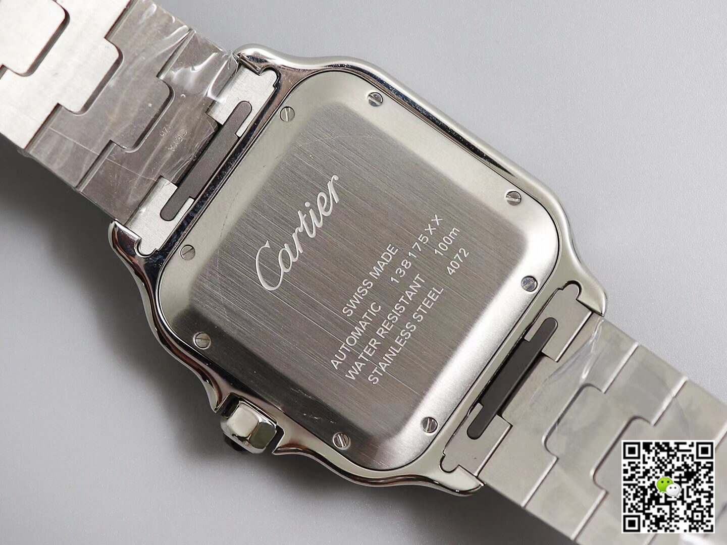 Cartier Santos WSSA0009 BV Factory White Dial