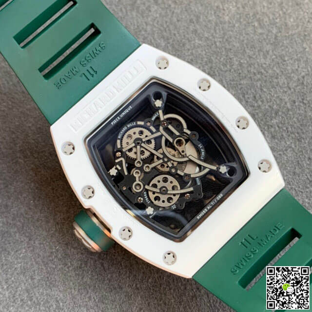 Richard Mille RM055 KV Factory V2 Green Rubber Strap