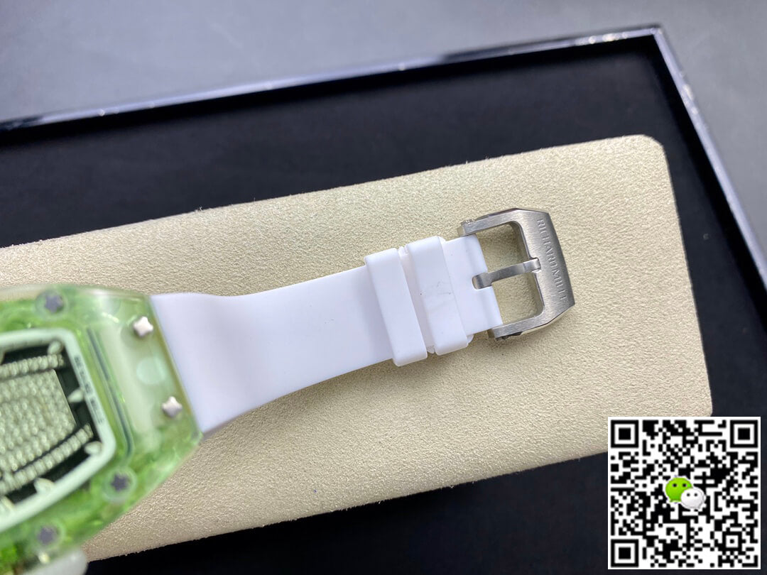 Richard Mille RM07-02 Pink Lady Sapphire RM Factory White Rubber Strap