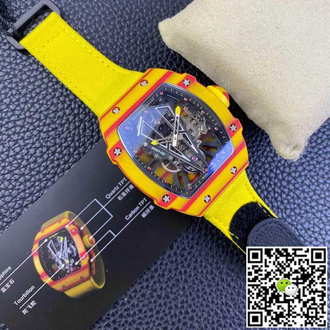 Richard Mille RM27-03 Rafael Nadal Tourbillon RM Factory Yellow Strap