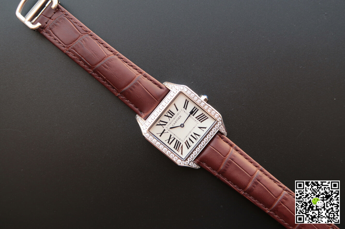 Cartier Santos WH100651 V6 Factory White Dial