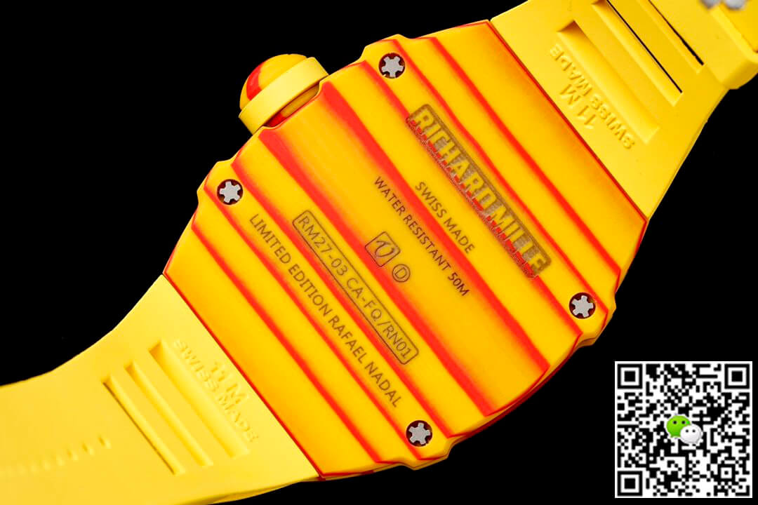 Richard Mille RM27-03 Rafael Nadal Tourbillon RM Factory Yellow Rubber Strap