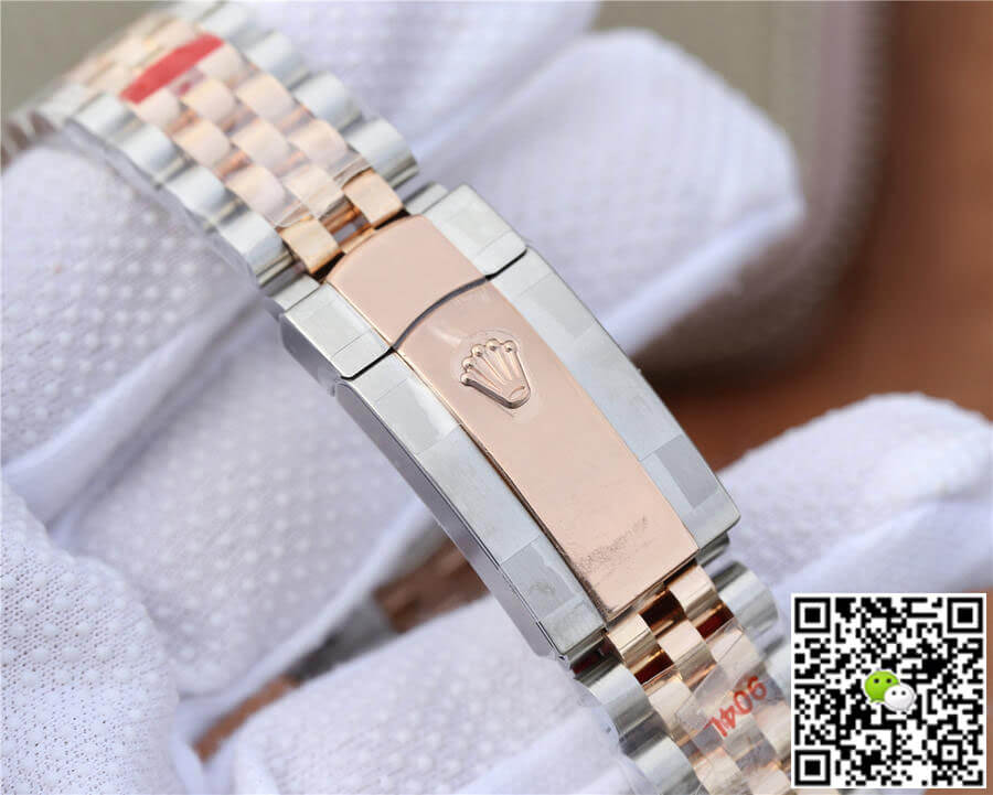 Rolex Datejust 116231-0087 36MM GM Factory Rose Gold Silver Dial