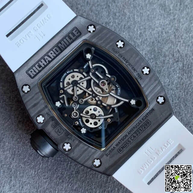 Richard Mille RM055 KV Factory V2 Carbon Fiber Skeleton Dial