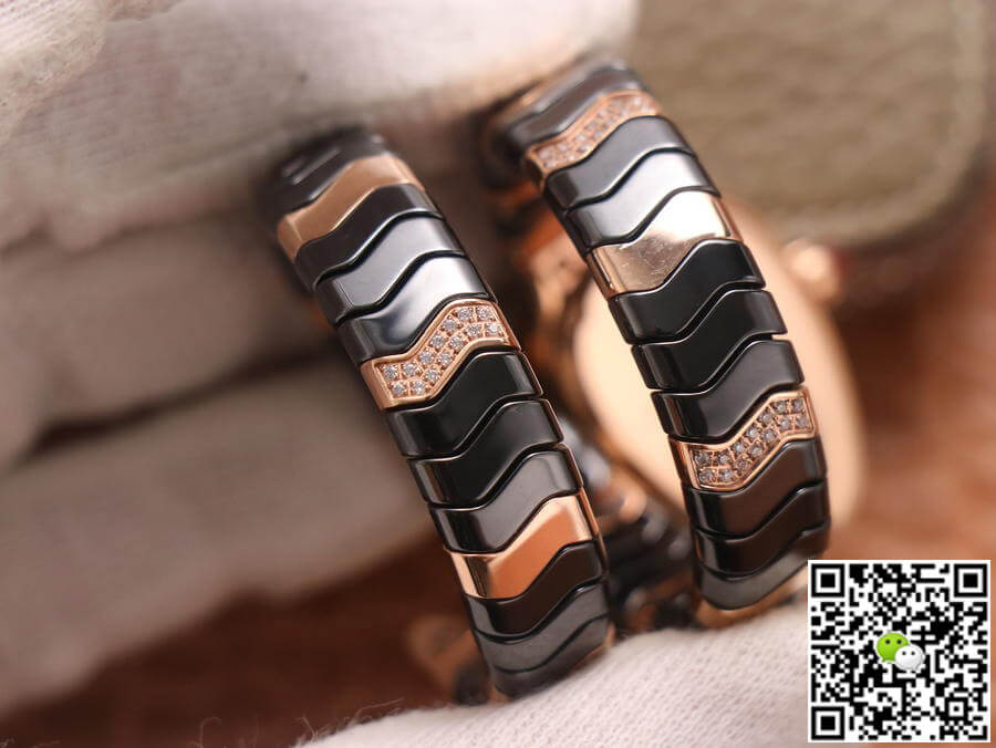 Bvlgari Serpenti BV Factory Rose Gold Diamonds