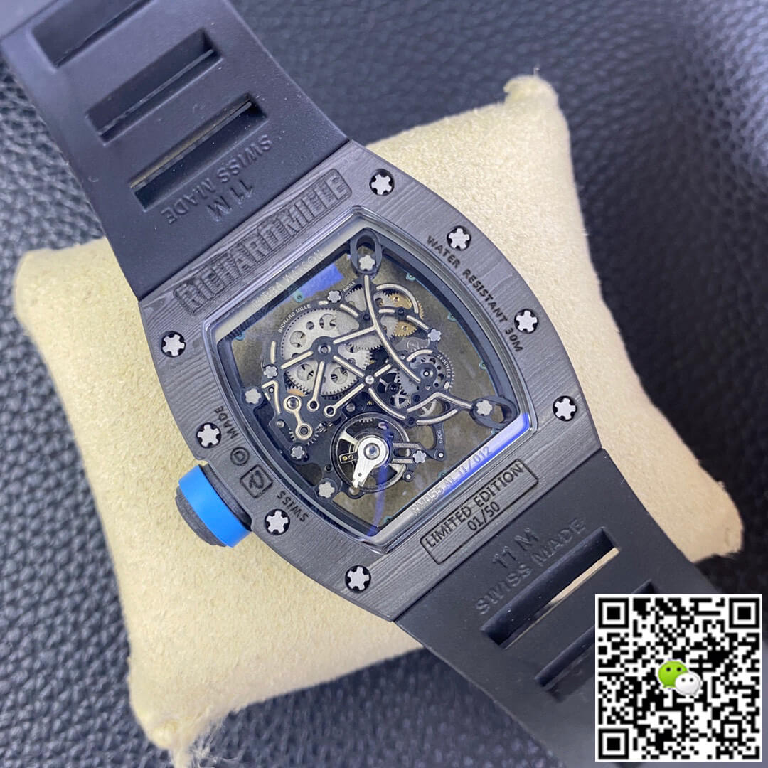 Richard Mille RM055 NTPT BBR Factory Black Strap