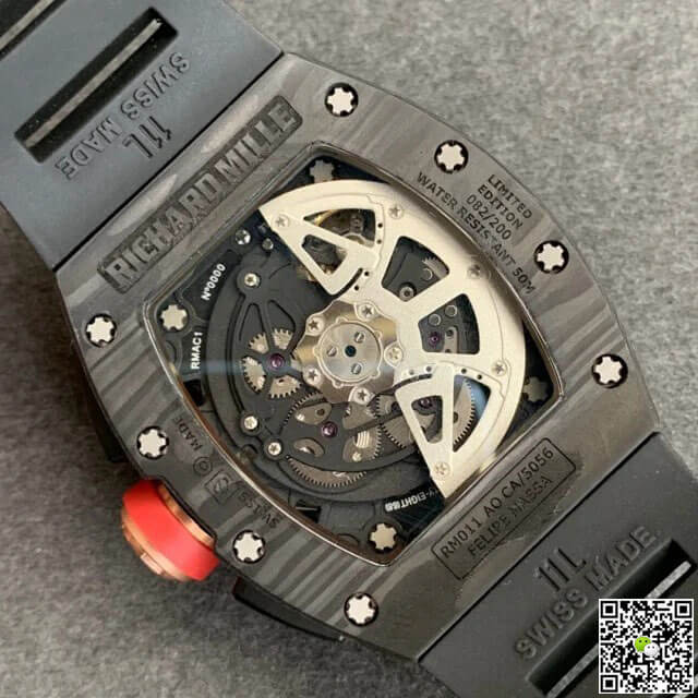 Richard Mille RM-011 KV Factory V2 Forged Carbon Black Case