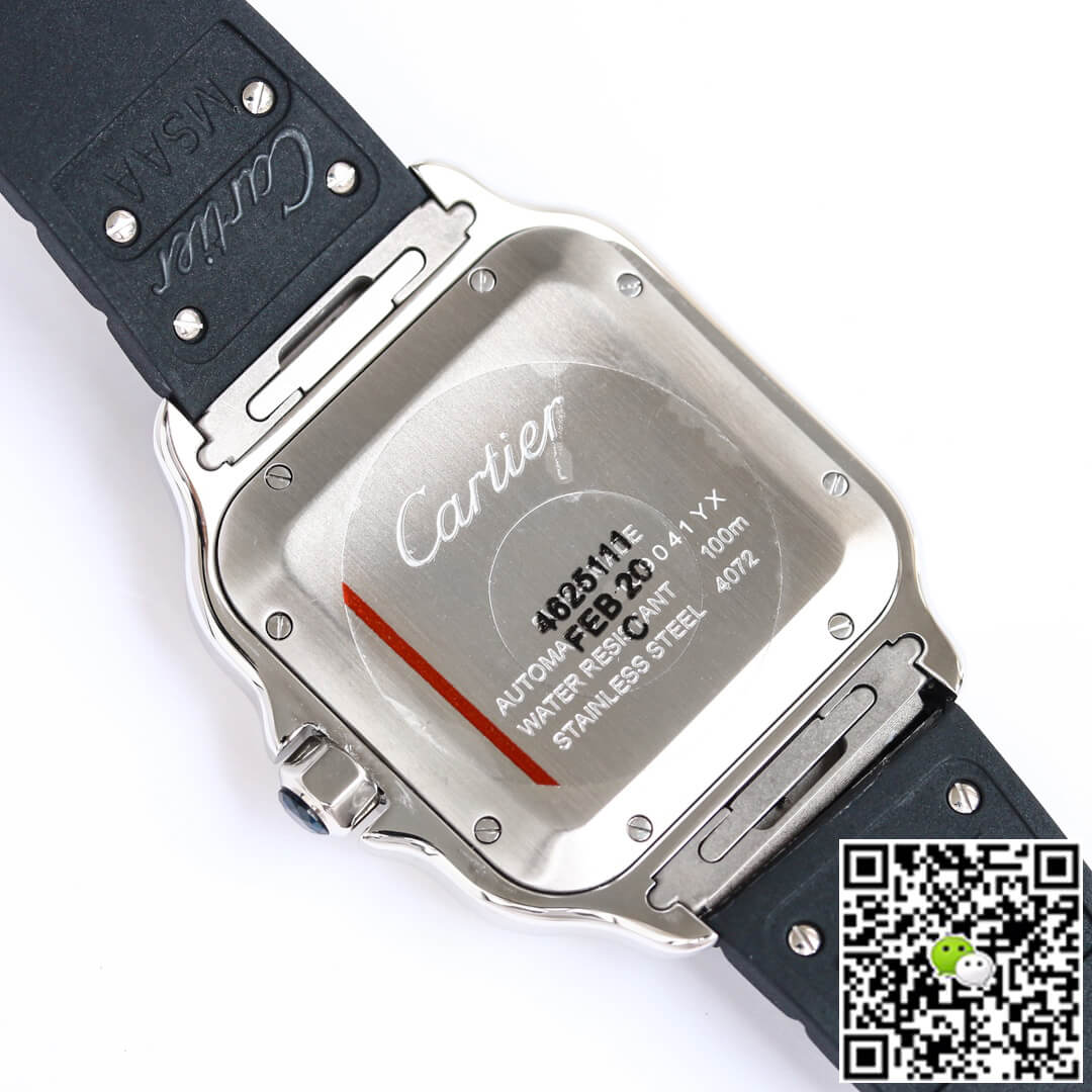 Cartier Santos WSSA0030 GF Factory V2 Rubber Strap