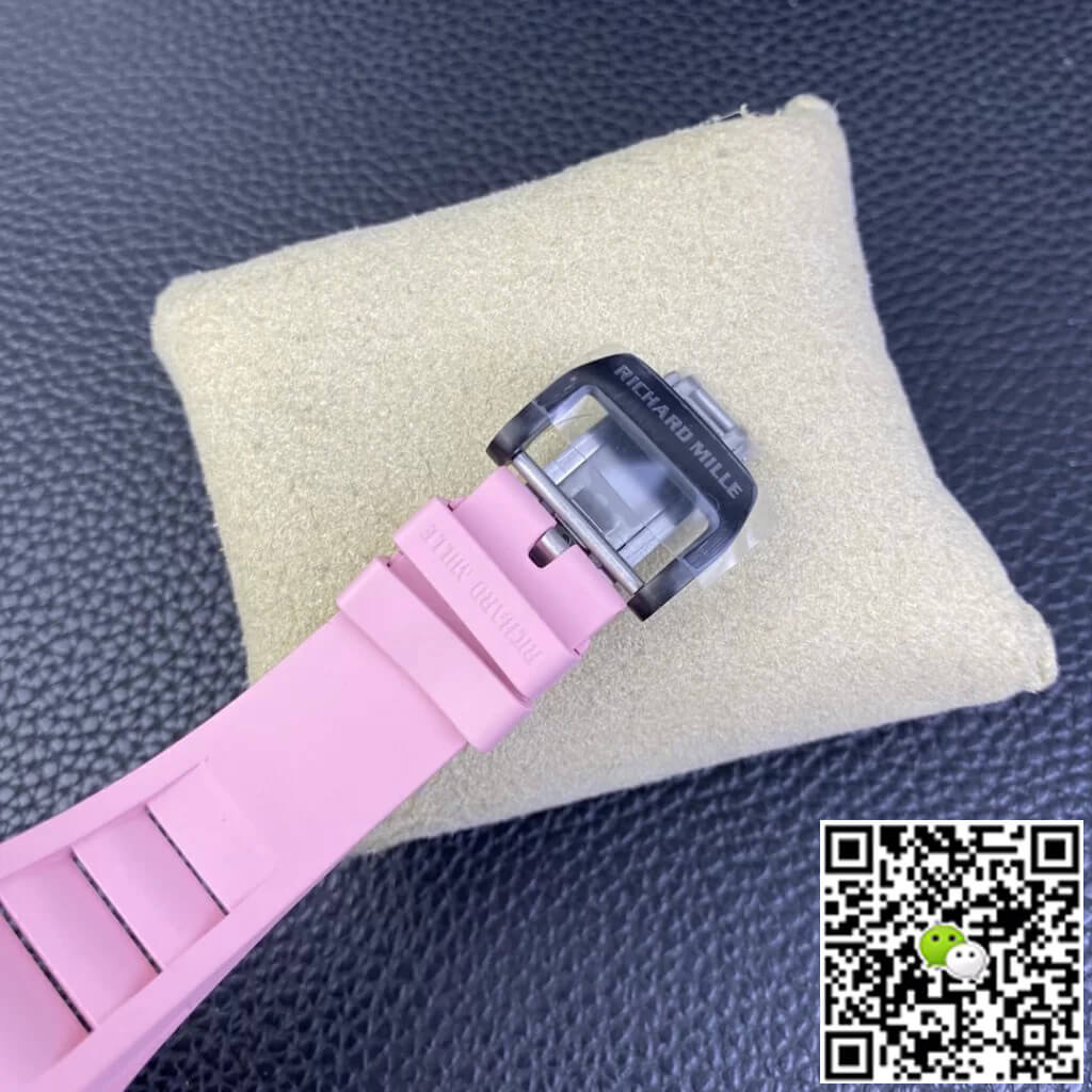 Richard Mille RM35-02 T+ Factory Carbon Fiber Case Pink Strap