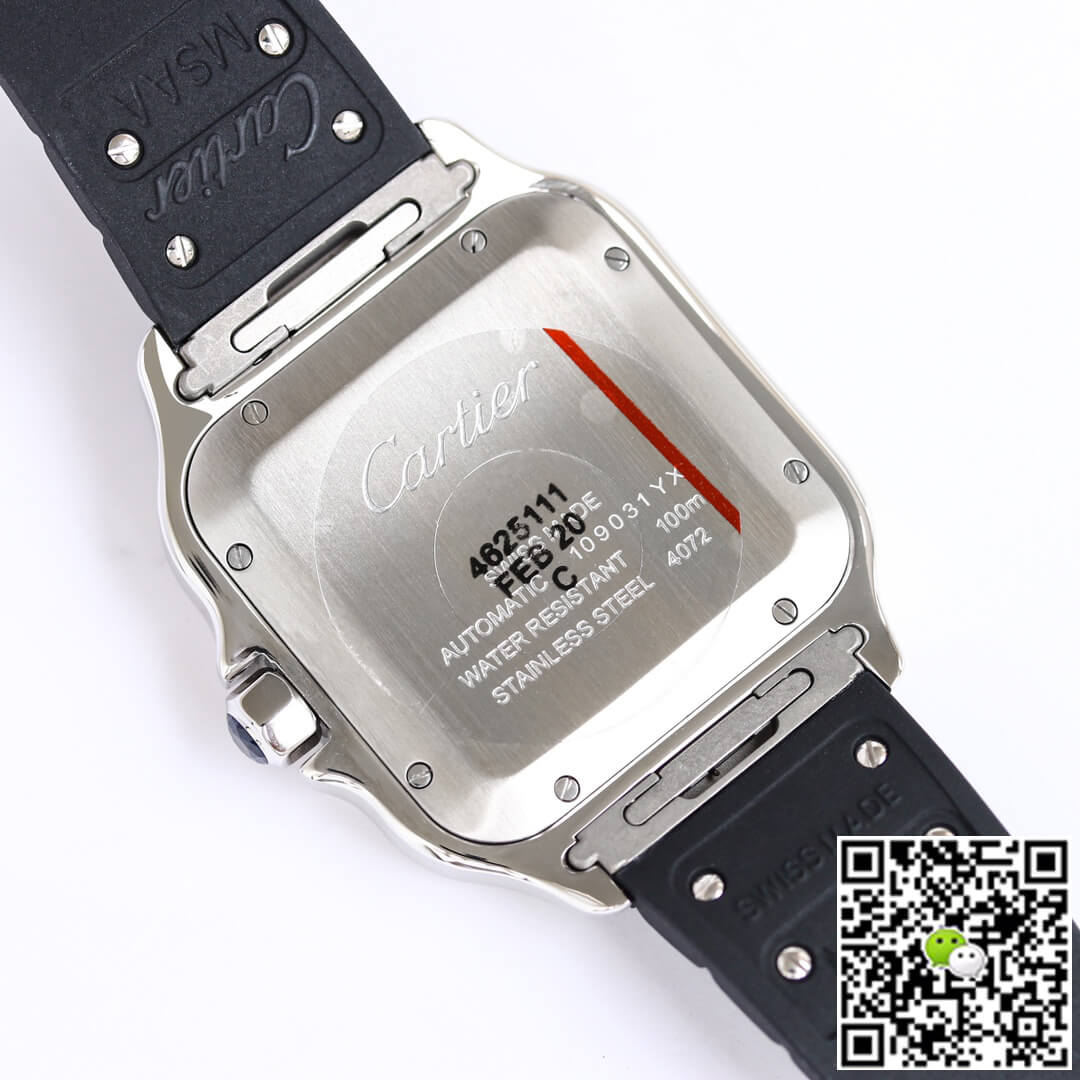 Cartier Santos WSSA0018 GF Factory V2 Rubber Strap White Dial