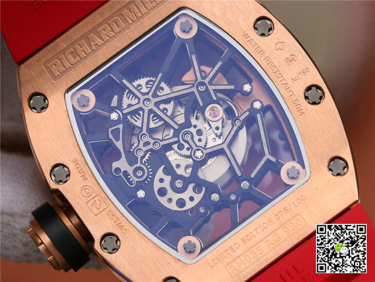 Richard Mille RM035 Americas KV Factory Rose Gold