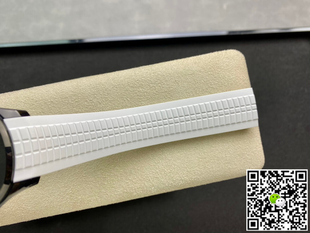 Patek Philippe Aquanaut PP5167 ZF Factory DLC White Rubber Strap