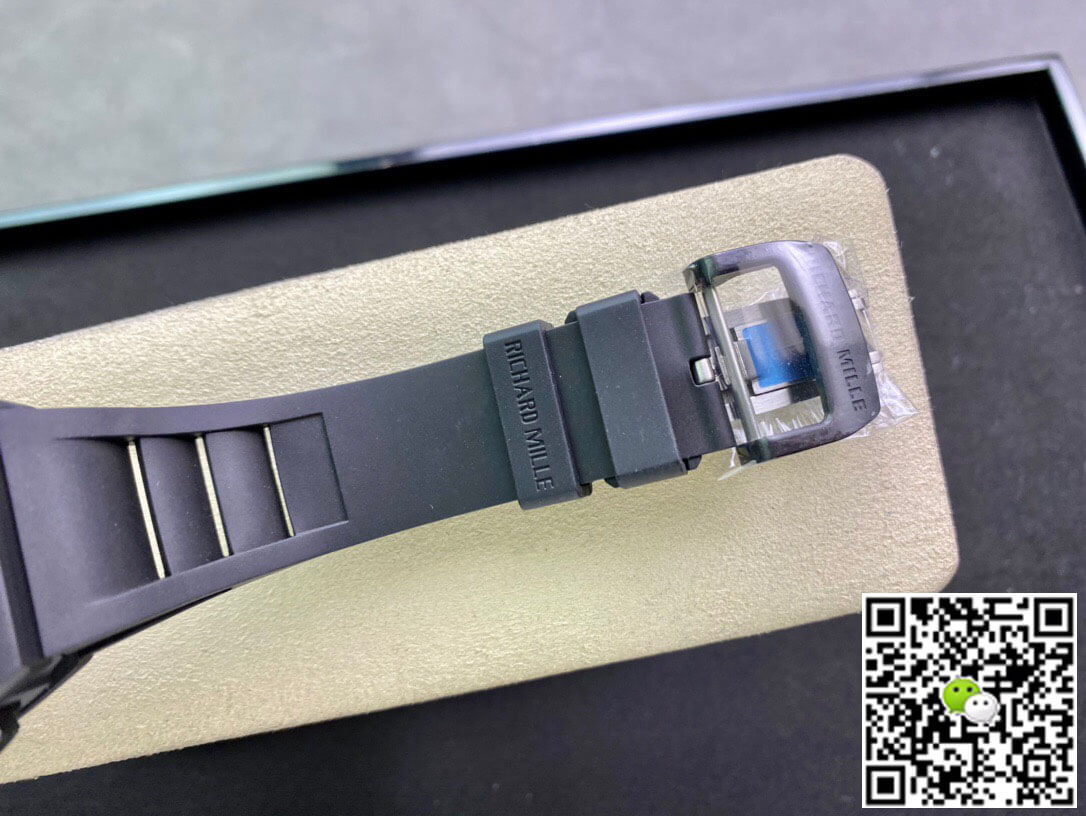 Richard Mille RM011 KV Factory Ceramic Black Rubber Strap