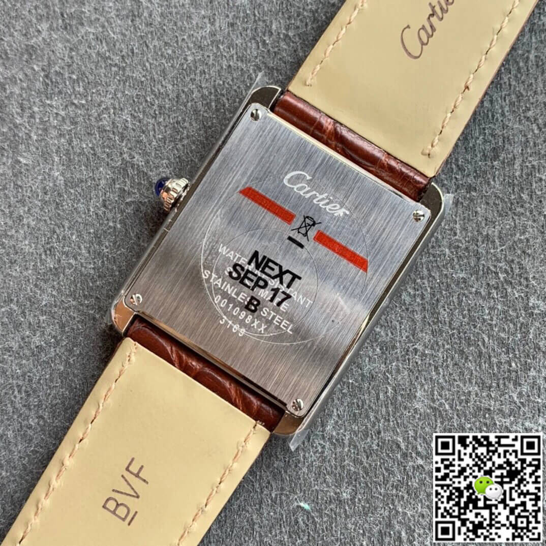 Cartier Tank WSTA0028 K11 Factory Brown Cowhide Strap