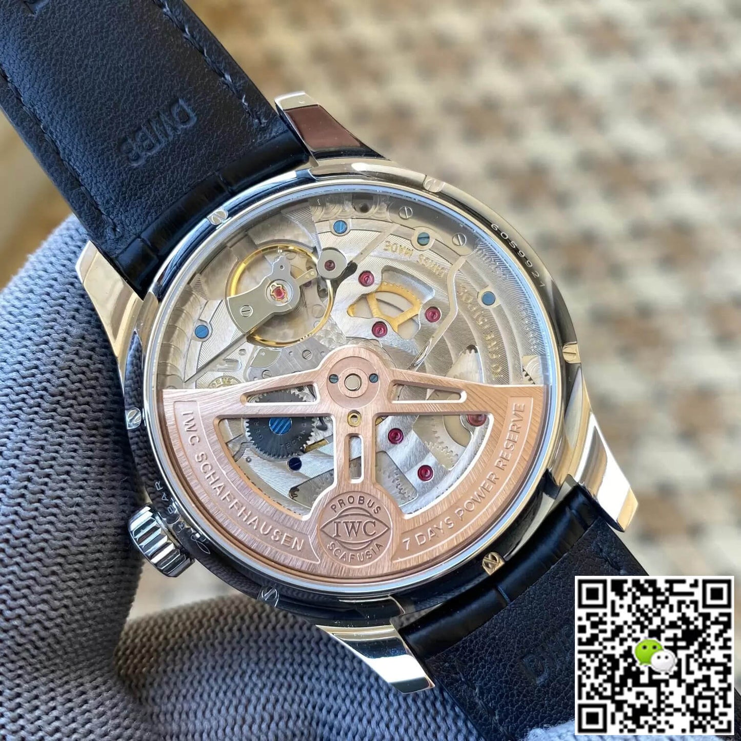 IWC Portuguese Perpetual Calendar IW503401 APS Factory Blue Dial