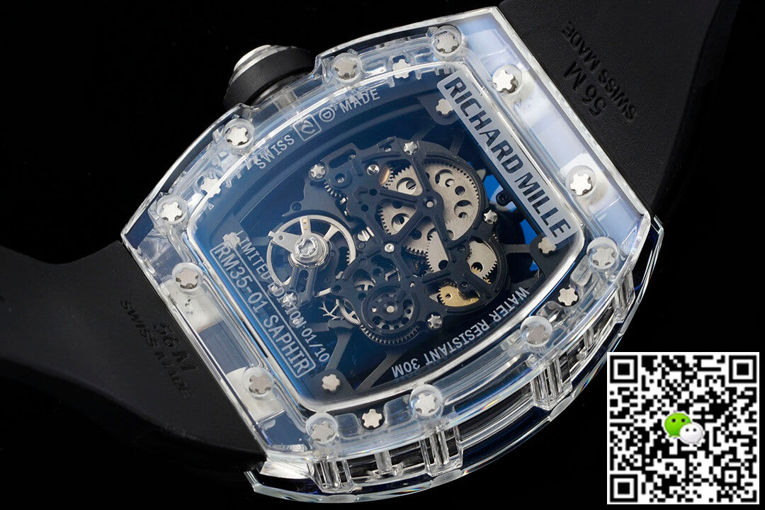 Richard Mille RM35-01 RM Factory Black Rubber Strap