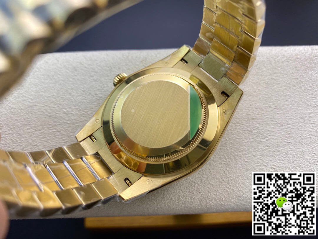 Rolex Day Date 40MM EW Factory Yellow Gold Black Dial