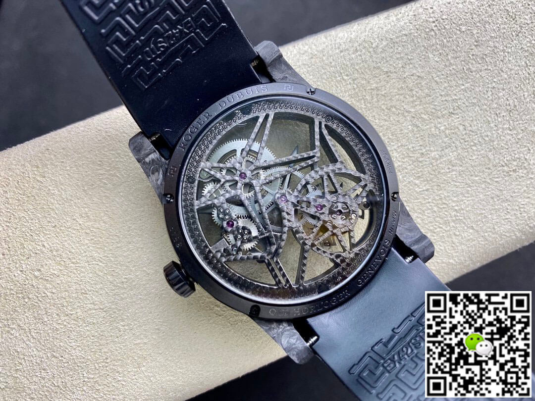 Roger Dubuis Excalibur DBEX0577 BBR Factory Tourbillon Carbon Fiber Case
