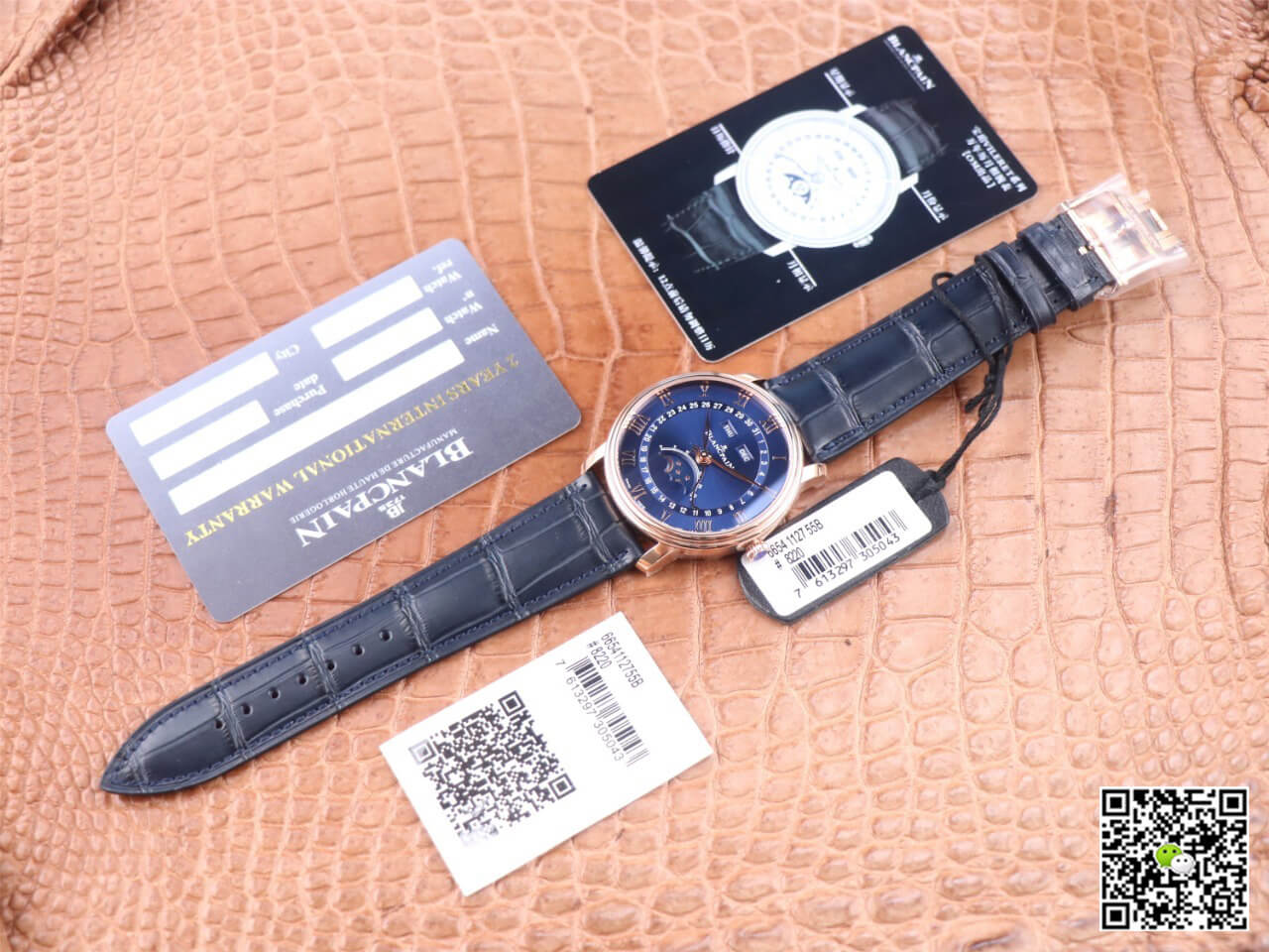 Blancpain Villeret 6654-3640-55 OM Factory V3 Blue Dial