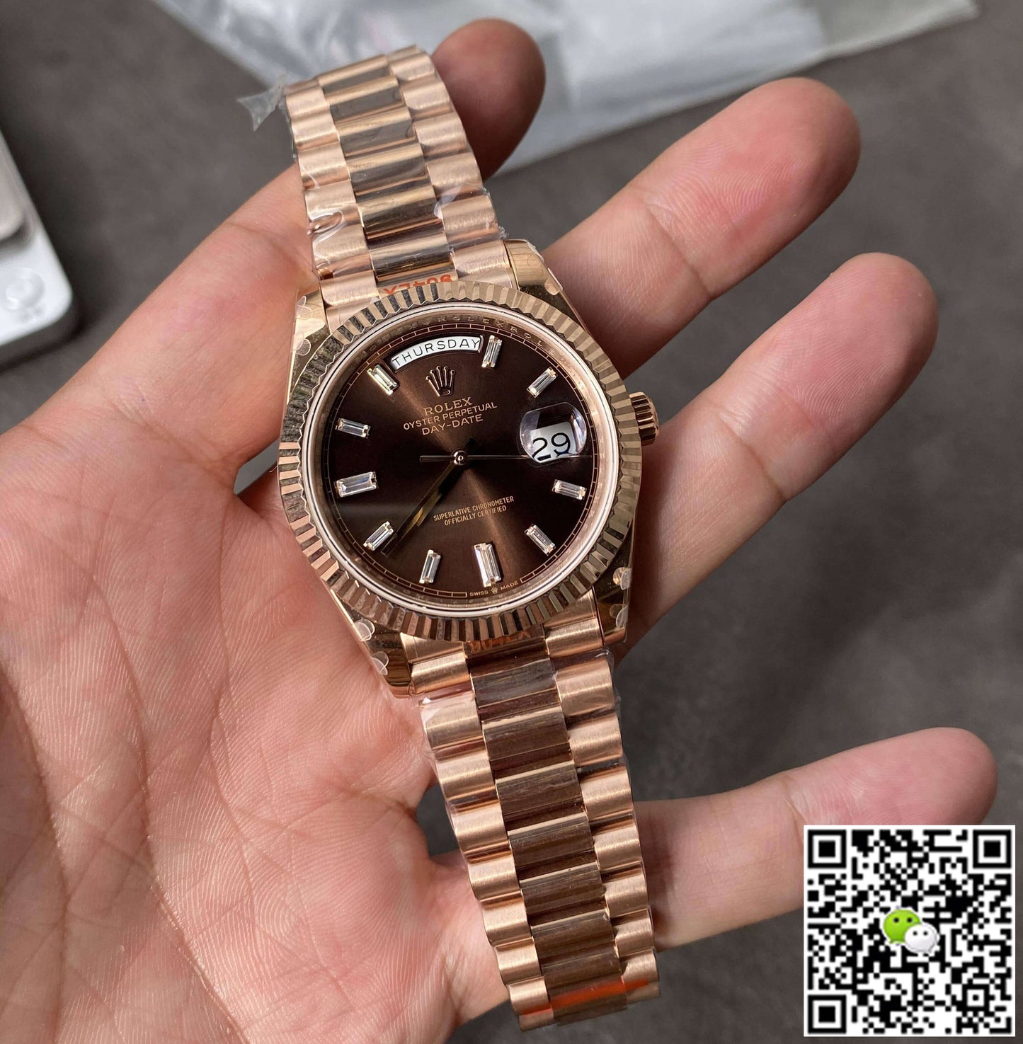 Rolex Day Date M228235-0003 GM Factory V2 Rose Gold
